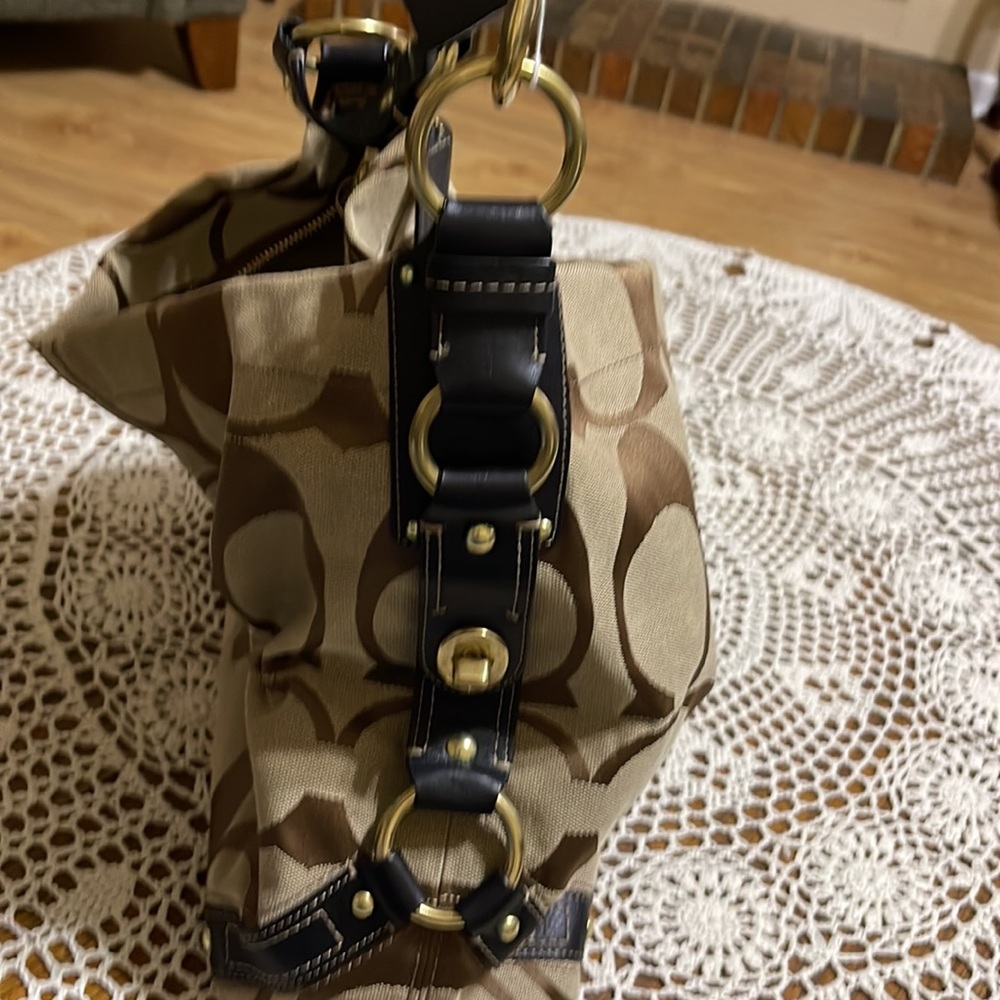Coach shoulder bag, brown/tan, like new - Picture 5 of 5